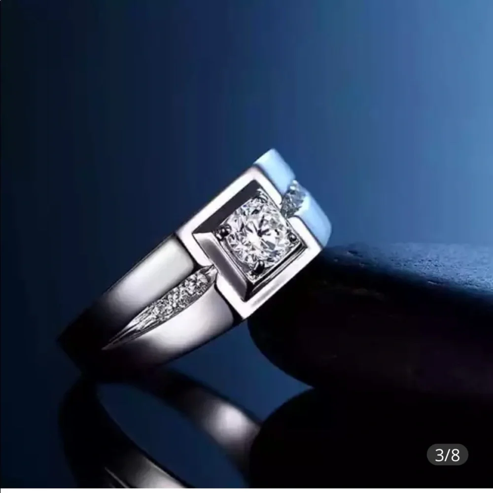 Men’s 1.6CTW Zirconia S925 Ring